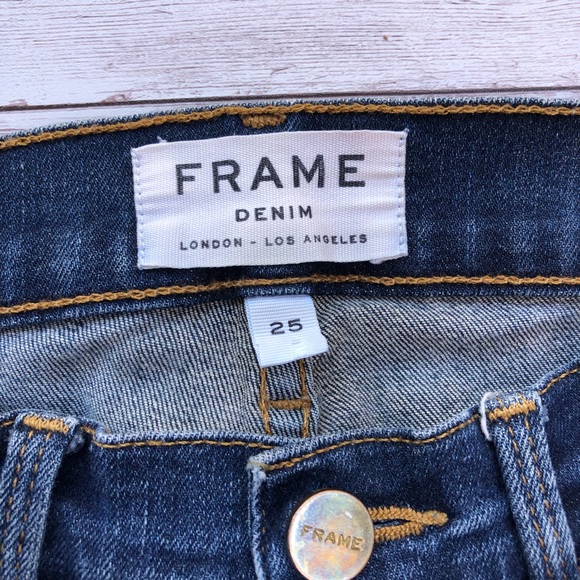 Frame Denim Jeans Le Skinny the Jeanne Sz 25 - Picture 4 of 11